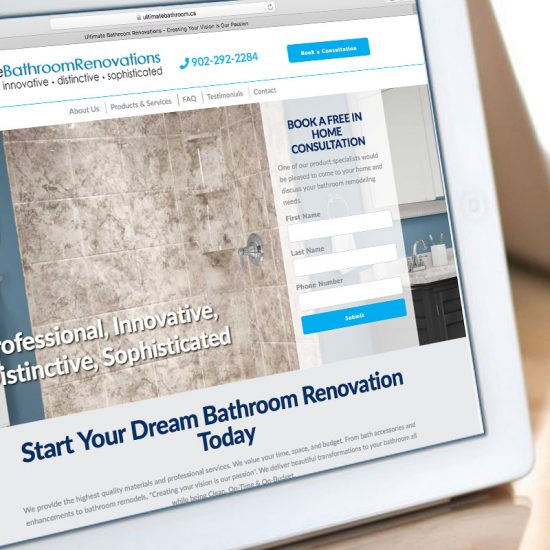 Ultimate Bathroom Renovations Website